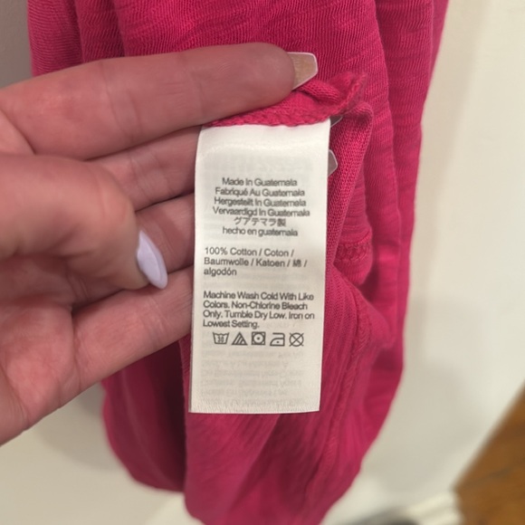 J. Crew Factory Knit tie-waist fuchsia hot pink dress small new with tags - Picture 10 of 10